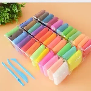 Kidzfun 36 Pcs Super Dry Magic clay for kids (Pack of 3) Multicolor