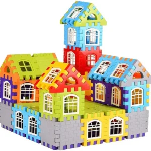 Mira Farmcraft Happy House Building Blocks Learning Educational Puzzle Toy Best Gift For Kids (Multicolor)