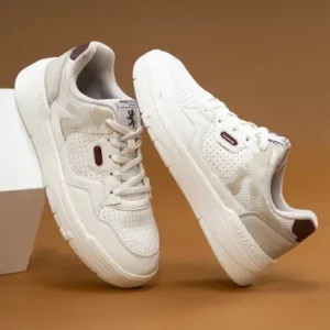 Sneakers for Women | Lifestyle Casual Shoes for Women | Stylish & Trendy Shoes Sneakers For Women (White, Beige , 6)